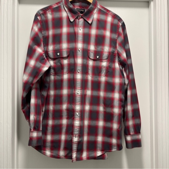 Banana Republic Factory Other - Banana Republic Factory Mens XL Shirt Button Up Long Sleeves Red/GrayPlaid